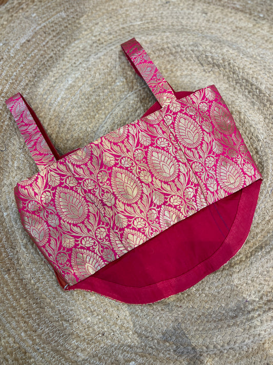 Rani pink Brocade Corset