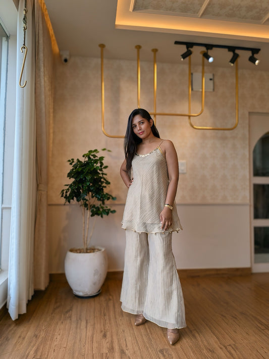 Golden Sequin Coord Set