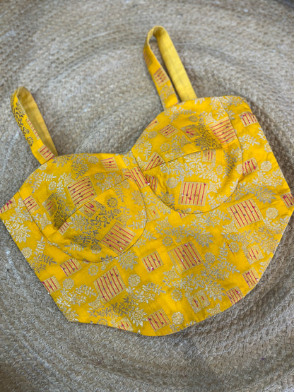 Yellow Brocade Corset