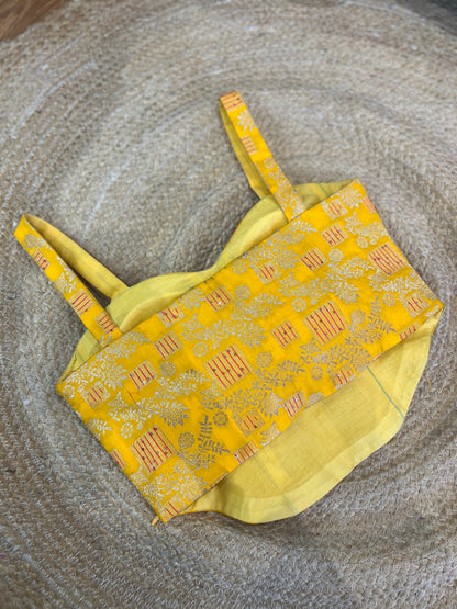 Yellow Brocade Corset